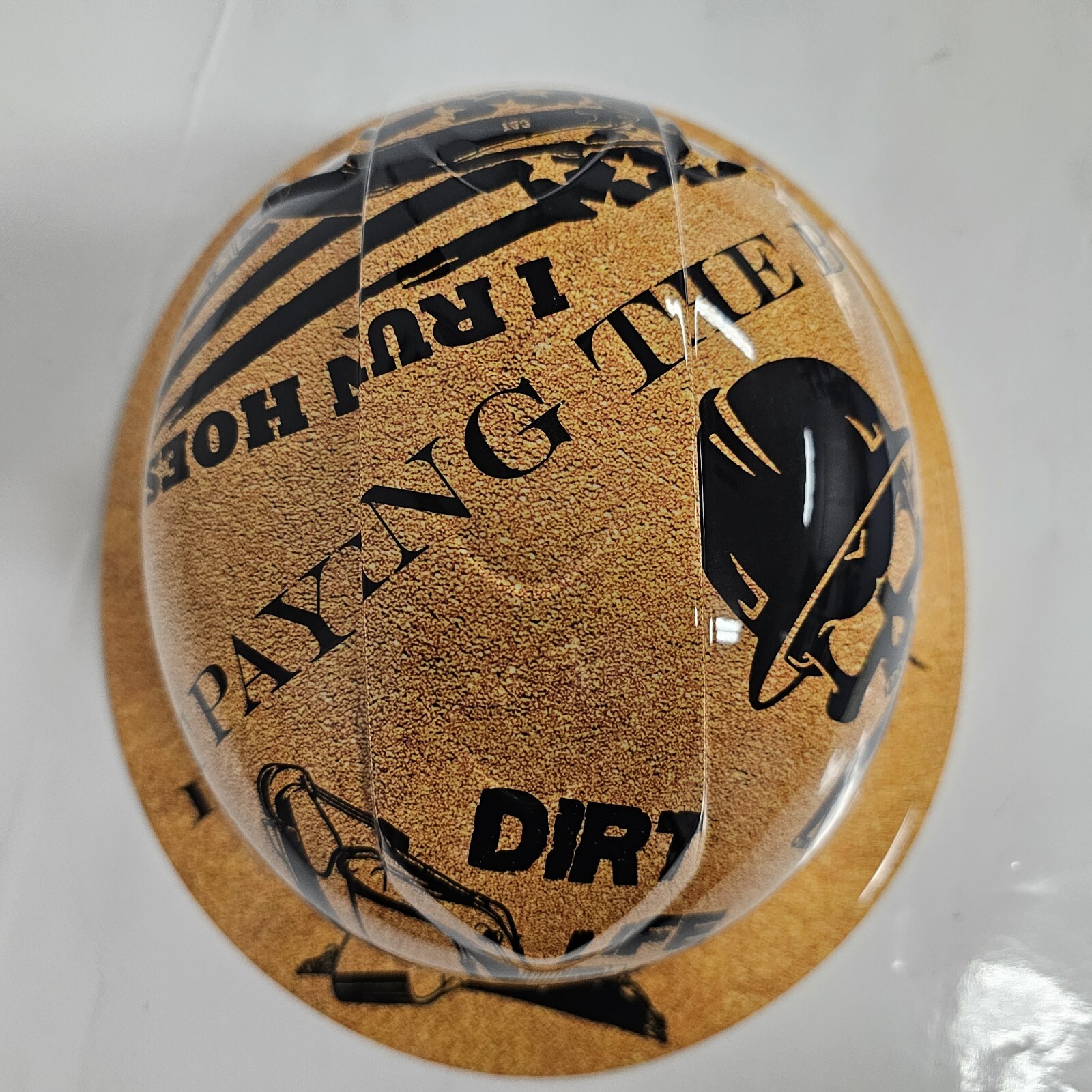 full brim hard hat custom hydro dipped IN DIRT LIFE DIRT PAYING THE BILLS NEW