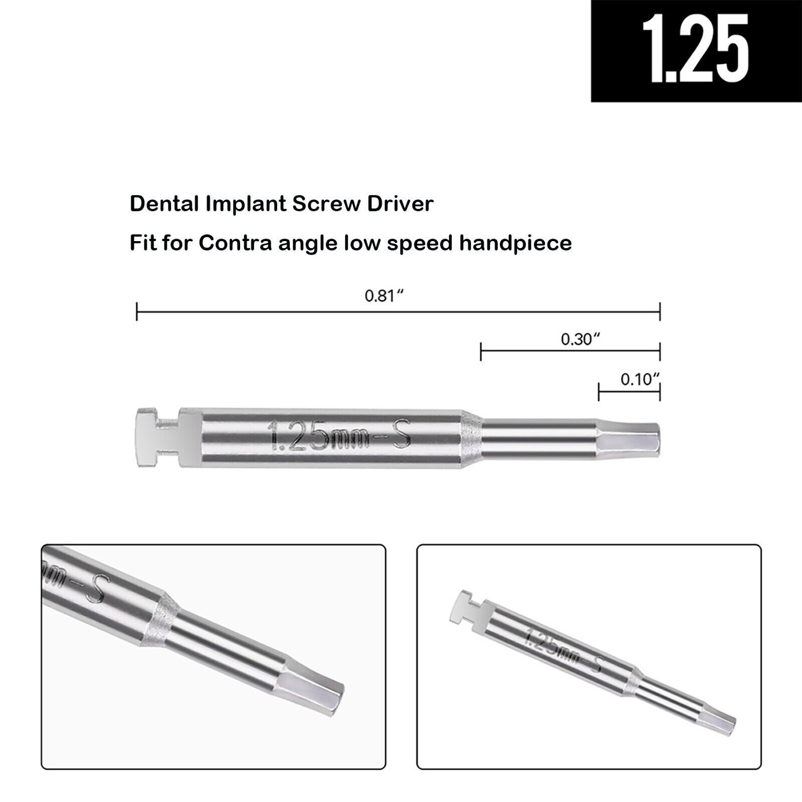 Dental SD 16PCS Drivers Torque Drivers Torque Wrench Handpiece Surgident Adapter