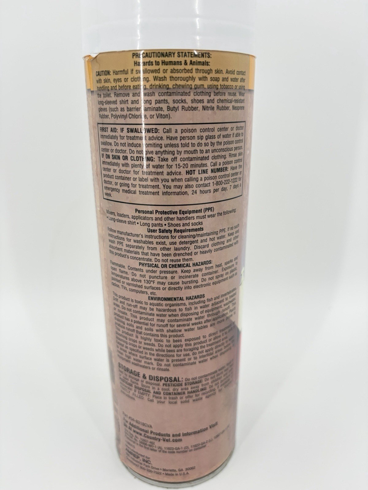Country Vet Farm & Dairy CV-80D For Insect Control – 18.5 oz ~ Lot of 5 Cans