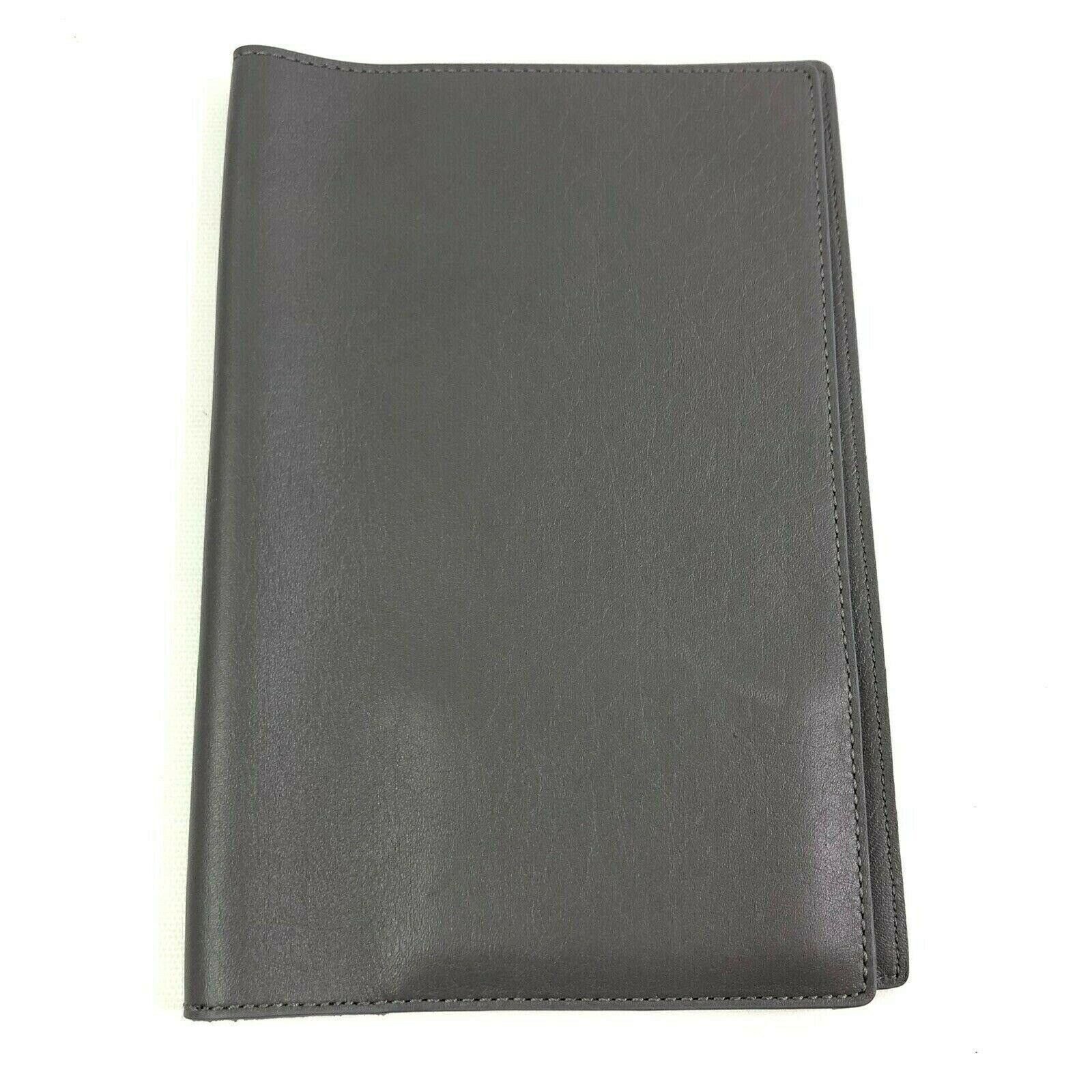 Shinola Gray Leather Journal Cover 80pg Notebook and Dust Cover