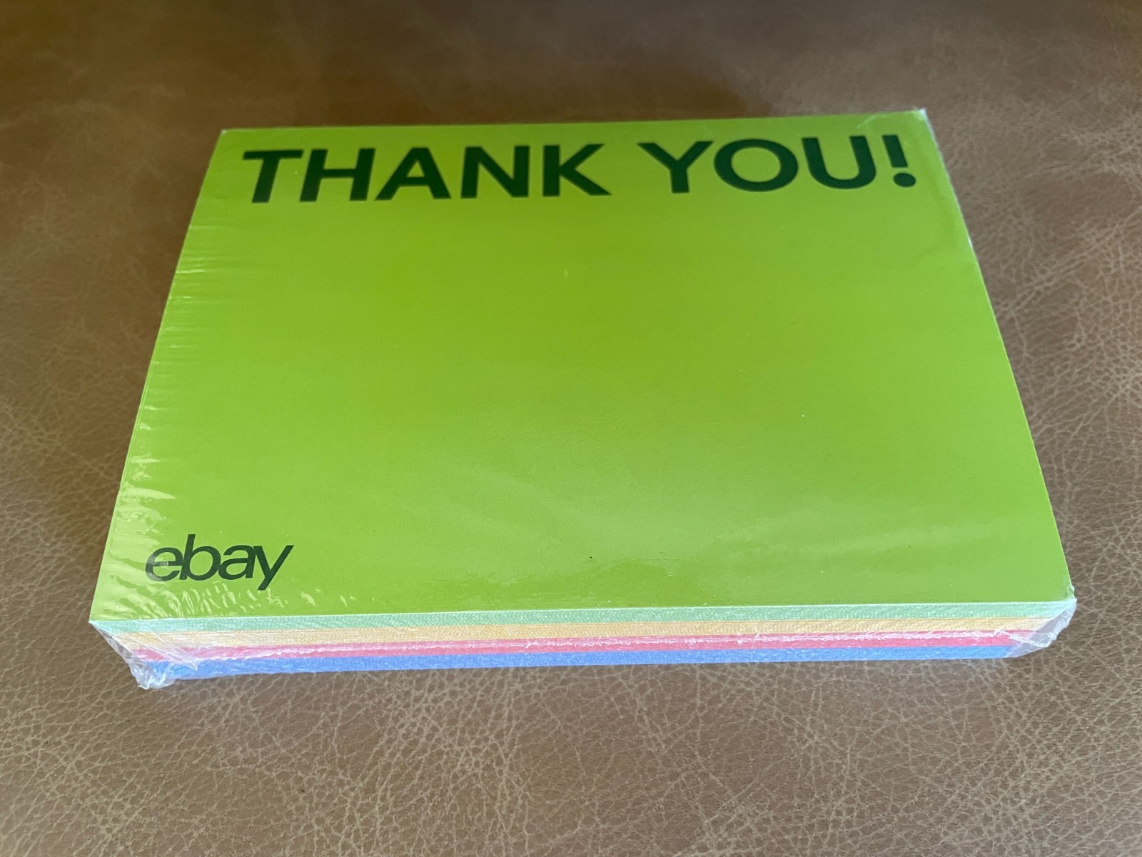 Ebay Branded Thank You Cards New in Packaging Red, Blue, Green and Yellow