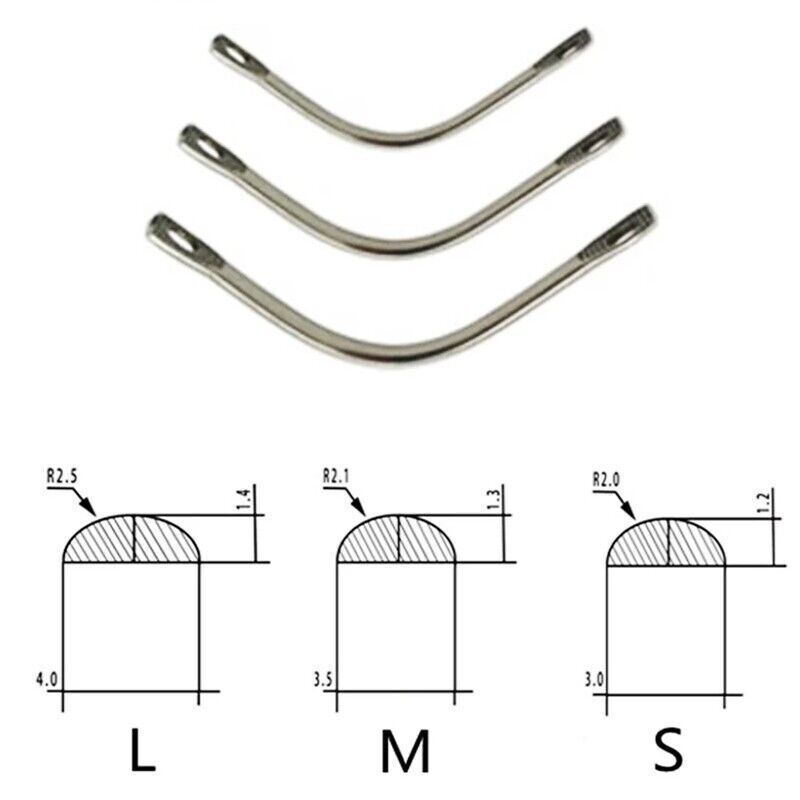 20Pcs Dental Stainless Steel Instruments Lingual Bar/Palatal Bar Stainless S/M/L