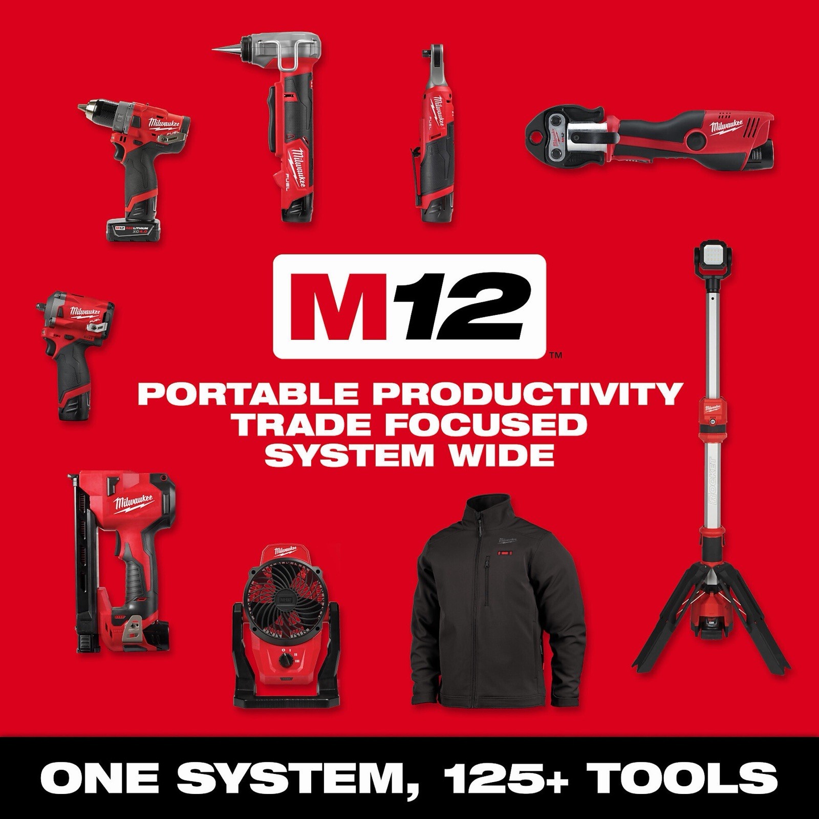 Milwaukee 2473-22 M12 12V Force Logic Press Tool Kit