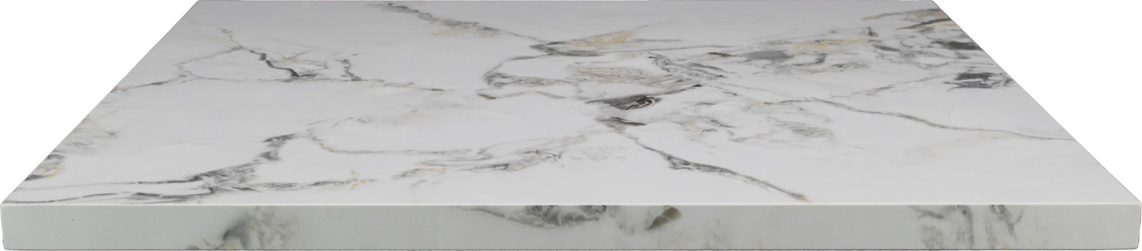 30″x30″ White Calacatta Sintered Stone Restaurant Table Top – Brand New In Box