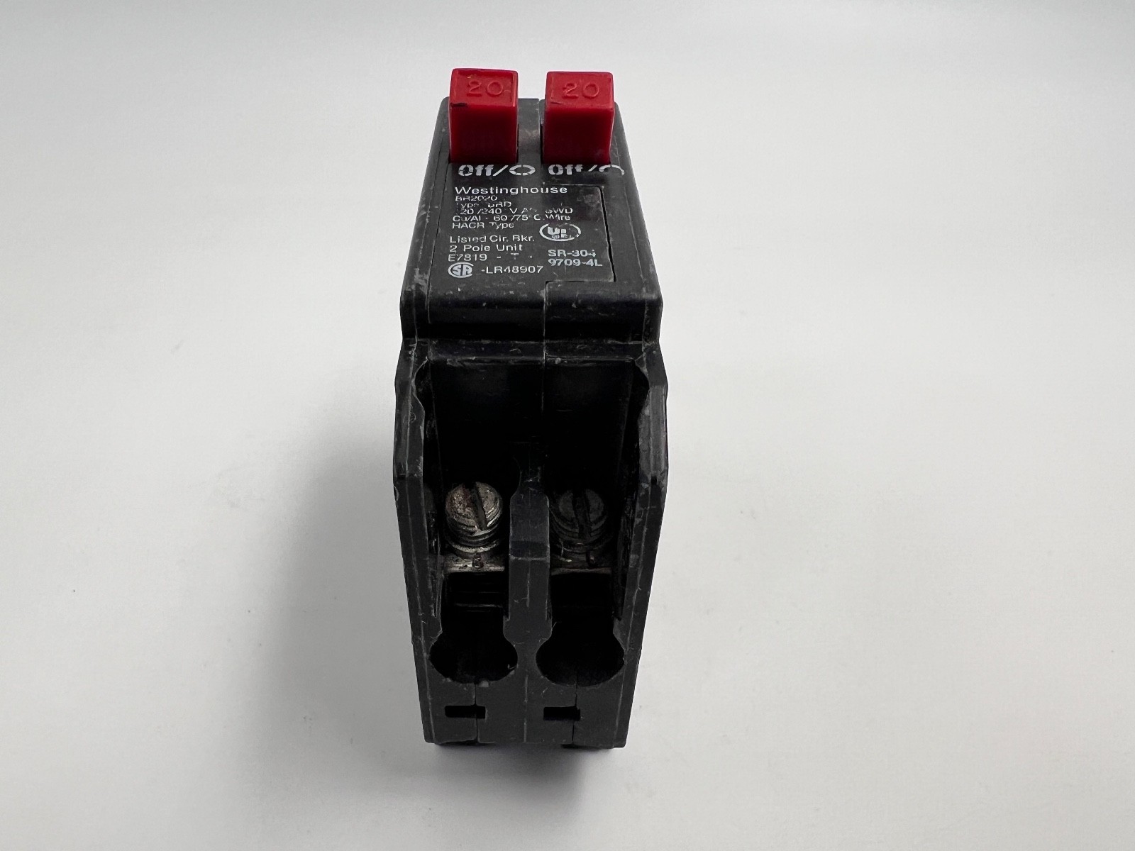 WESTINGHOUSE BR-2020 CIRCUIT BREAKER 20A 2P 120/240V