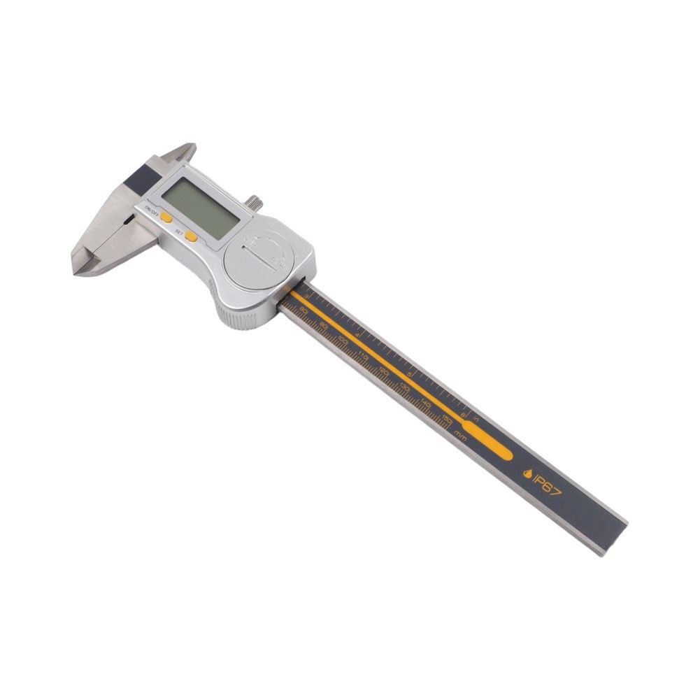 IP67 Rated Digital Caliper Stainless Steel 0.01mm Accuracy LED Readout
