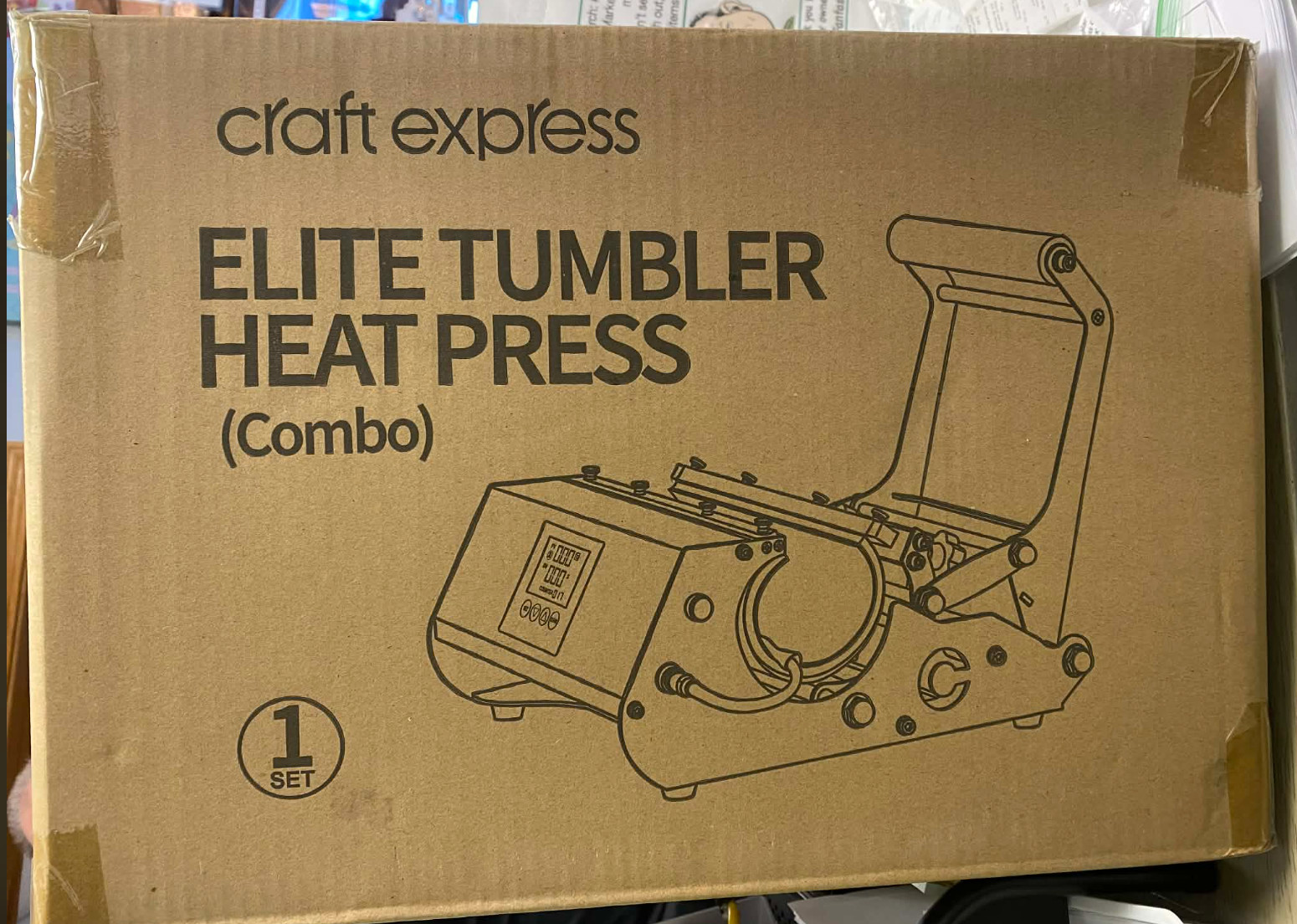 Craft Express Blue or Pink Elite Pro Max 2-in-1 Tumbler Heat Press