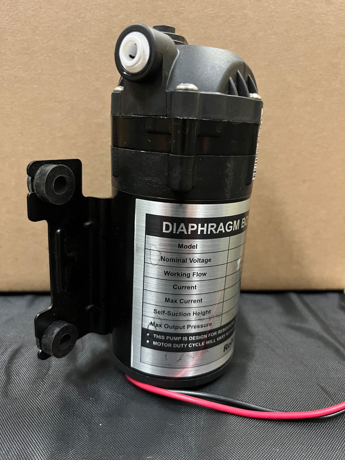 RoHS compliant diaphragm booster pump designed for reverse osmosis ststem