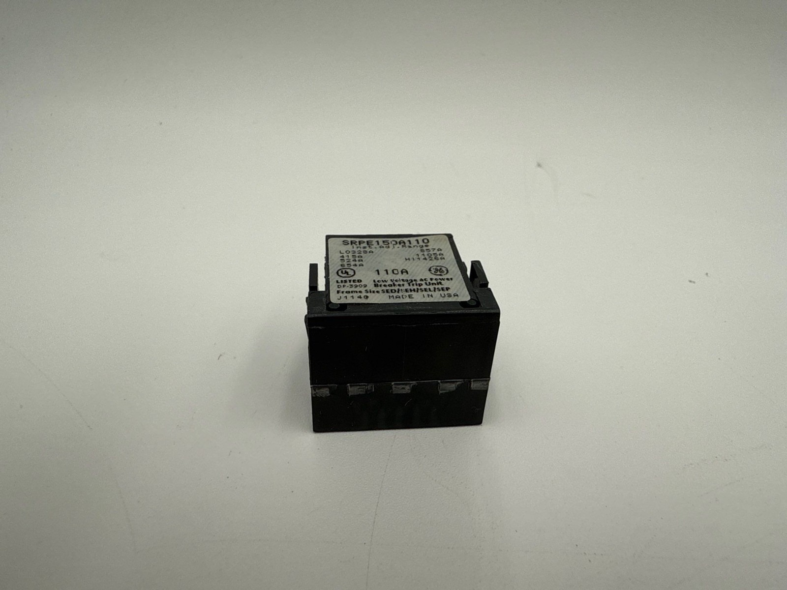 GE SRPE150A110 Rating Plug 110A SRPE150 110 Amp Frame SEDA SEHA SELA SEPA Used