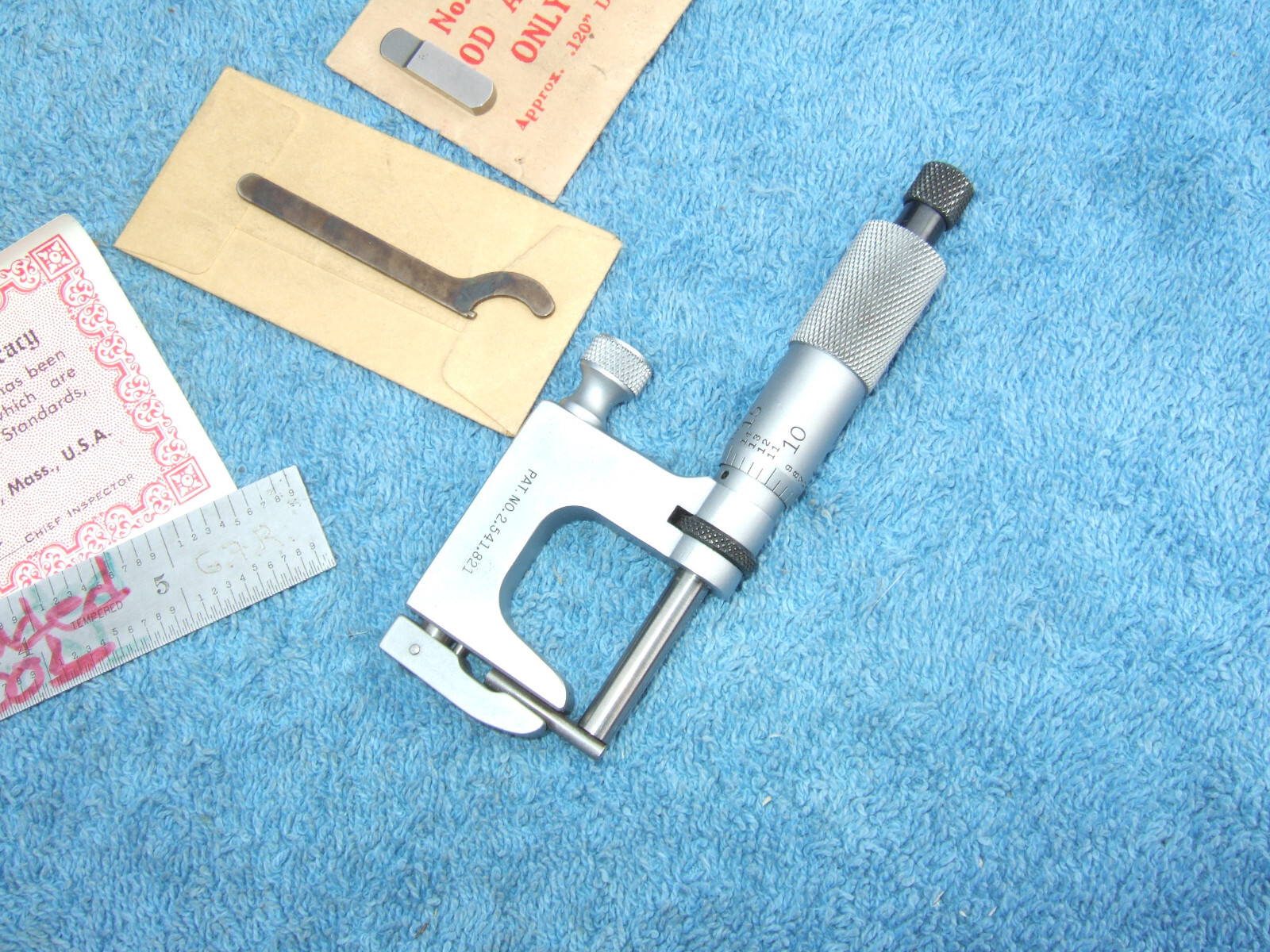 STARRETT No.220 MUL-T-ANVIL MICROMETER 0-1” 001″ No 220A-RL MACHINIST TOOLMAKER