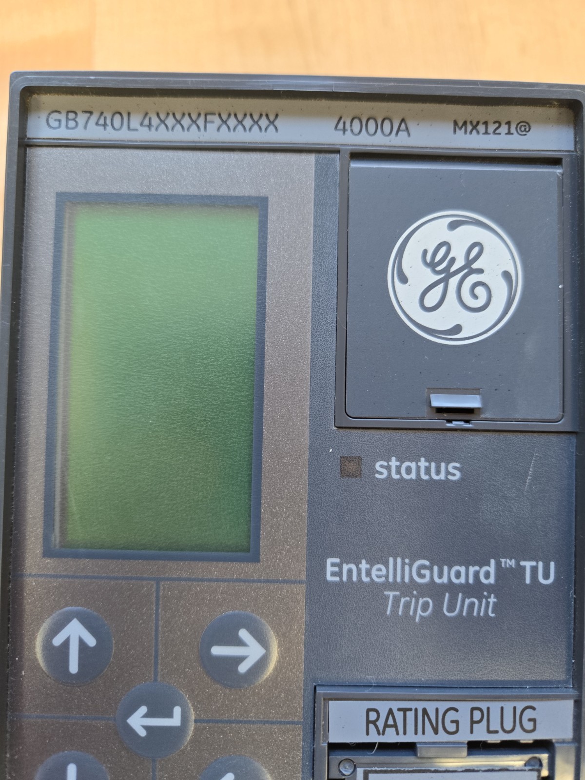 NEW GE EntelliGuard Trip Unit 4000A GB740L4XXXFXXXX W/ 4000A RATING PLUG