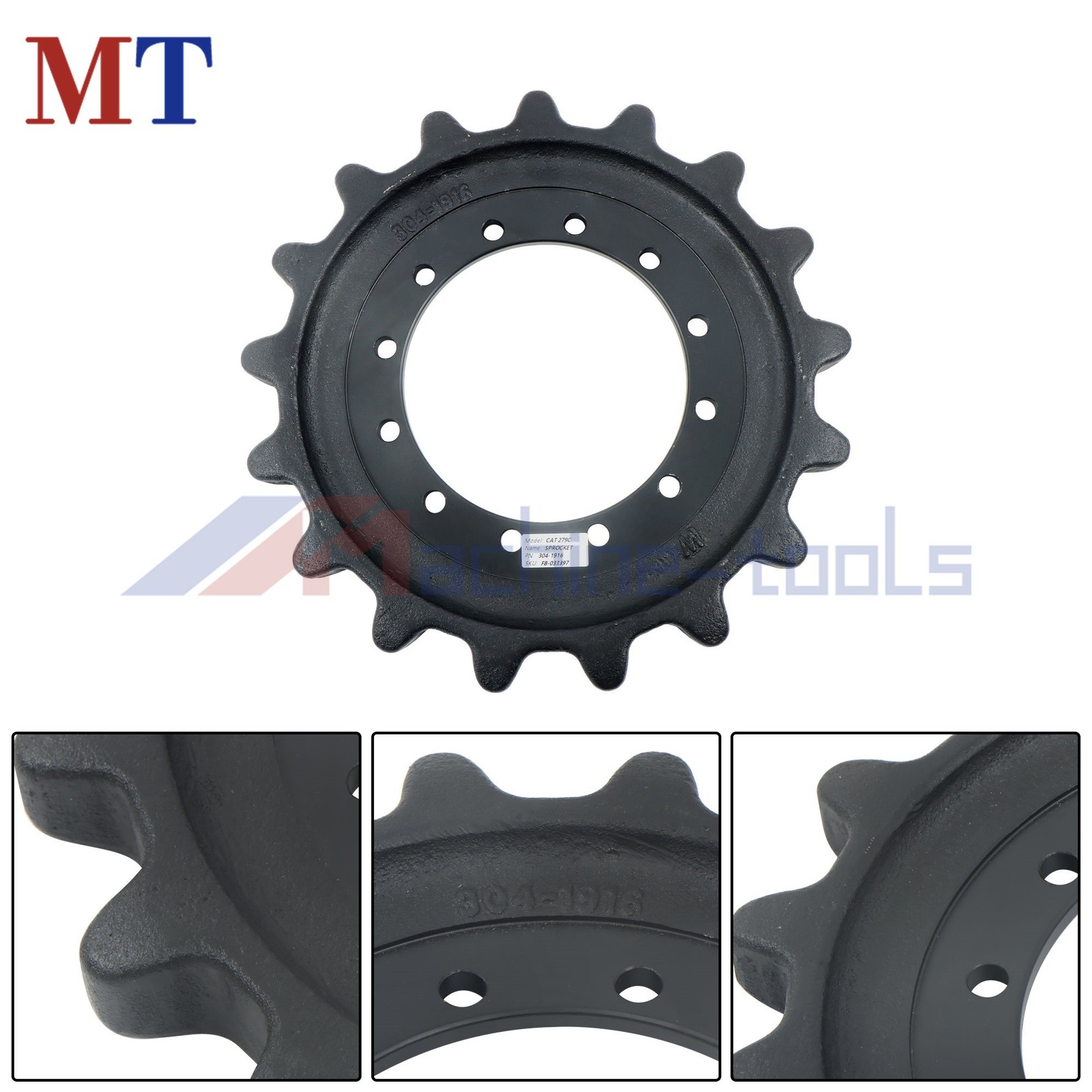 304-1916 Drive Sprocket For Caterpillar 299DR 299DRXE 279DLRC 289C 249D