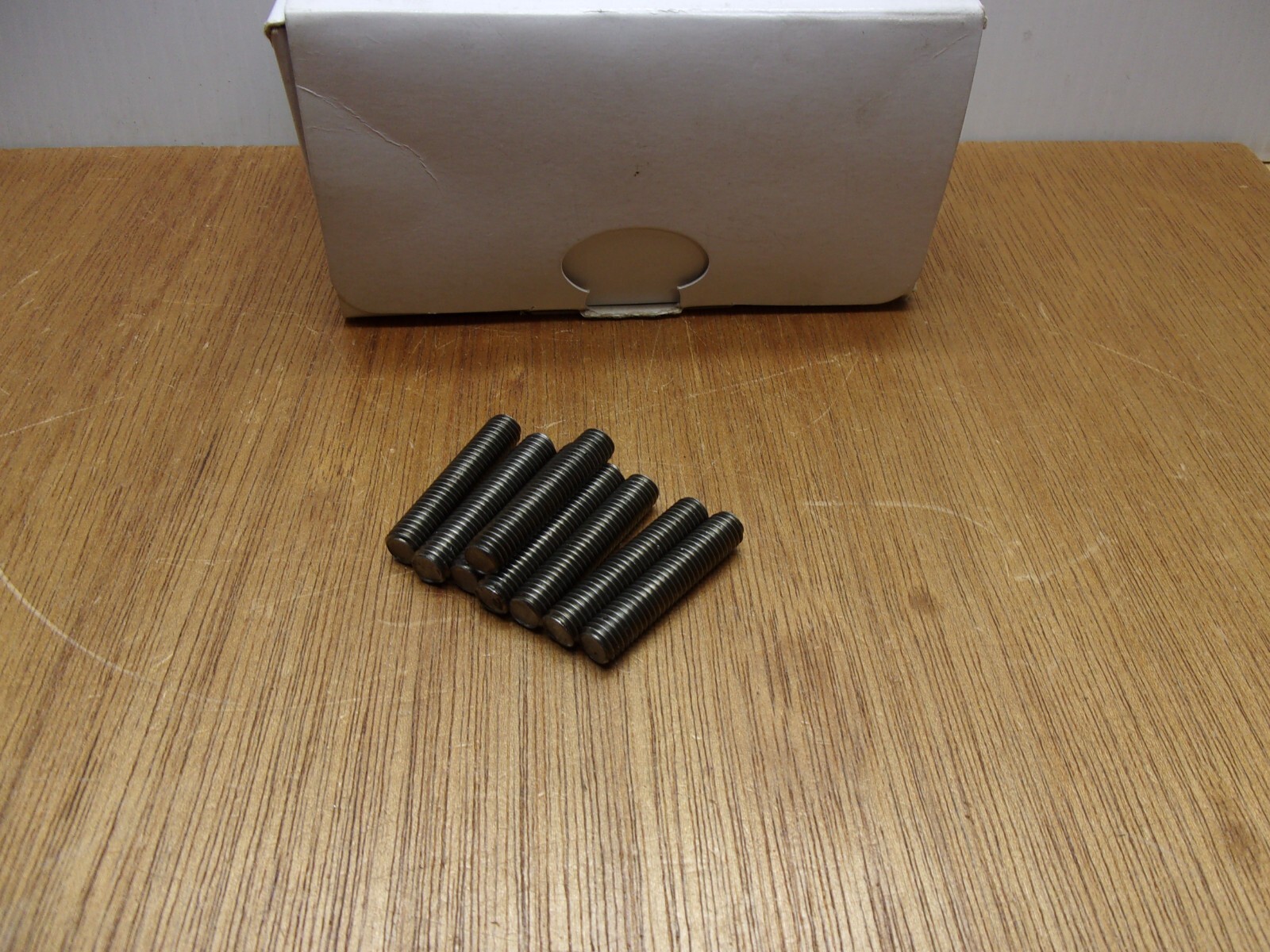(Qty.8) M8-1.25 X 41MM Length Low Carbon Plain Steel Fully Threaded Rod Stud
