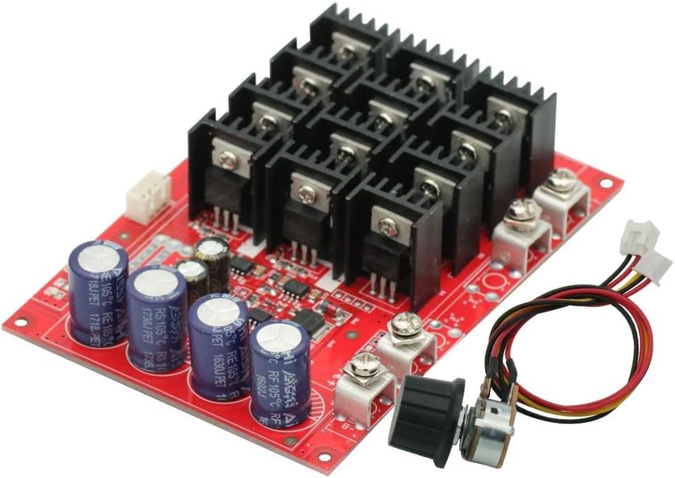 12V 24V 48V 3000W PWM DC Motor Speed Controller 10-50V 60A High Power HHO RC Dri