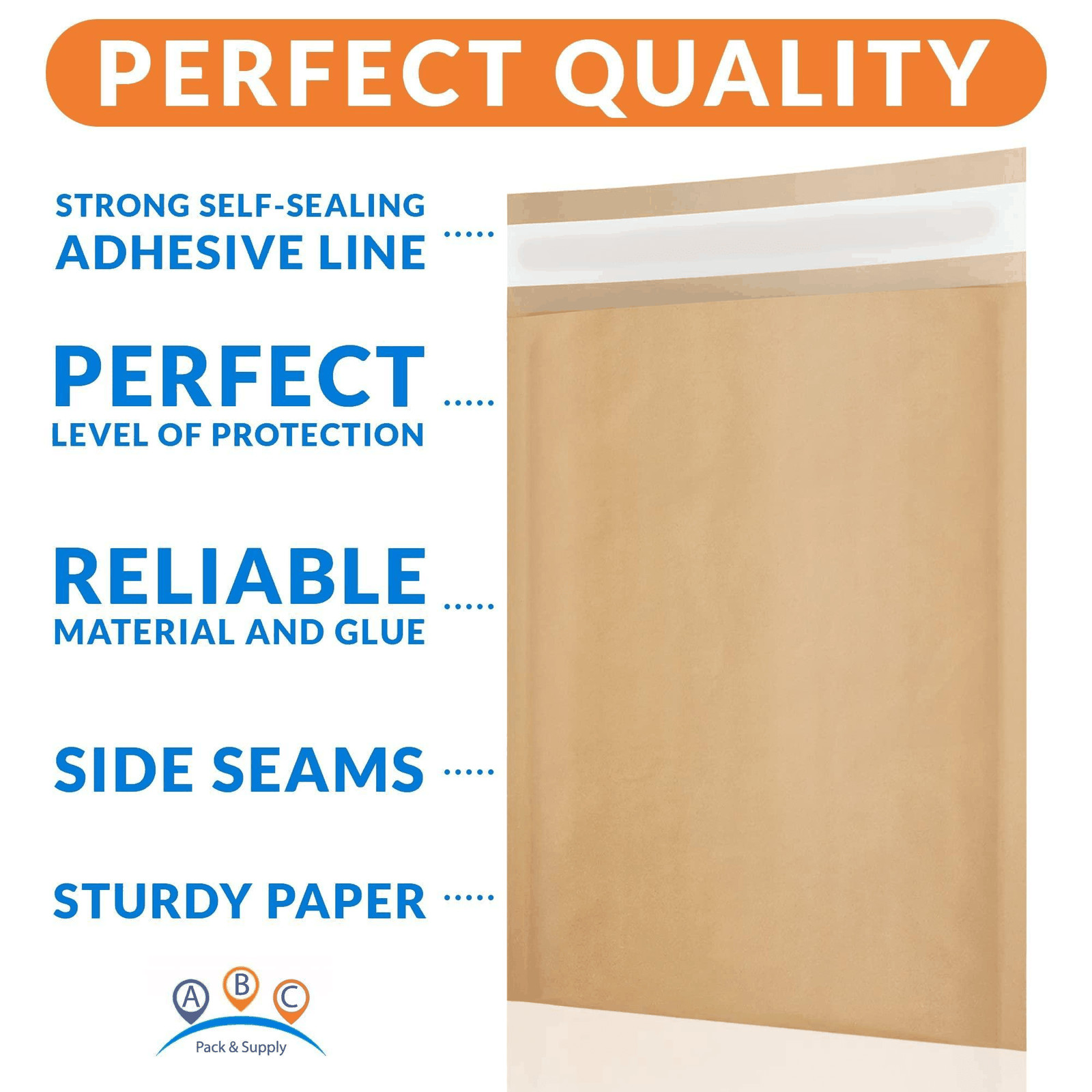 Brown Kraft Bubble Mailer Envelopes 10.5 x 15 Inch 10 Pack Mail Padded Envelopes