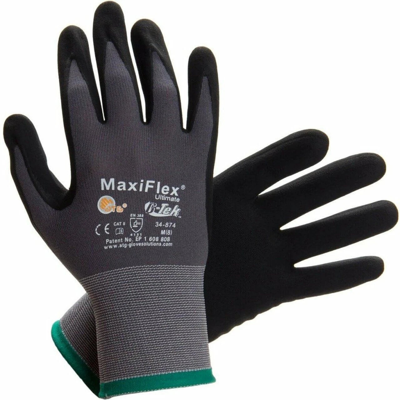 XXS 34-874 Maxiflex Ultimate Nitrile Micro-Foam Coated Gloves – 12 PACK