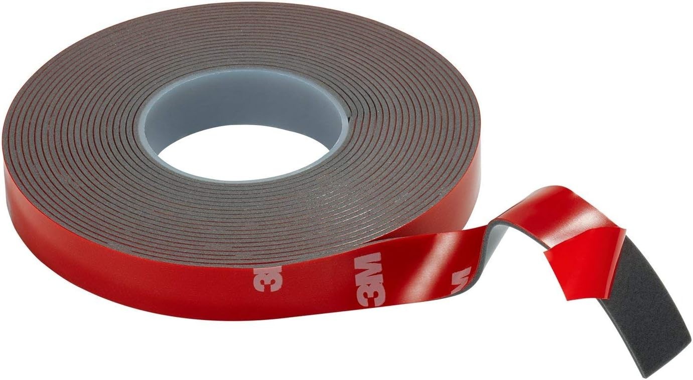 3M Automotive Super Strength Molding Tape, Double-Sided Adhesive, 1/2″ x 5 ft, 1