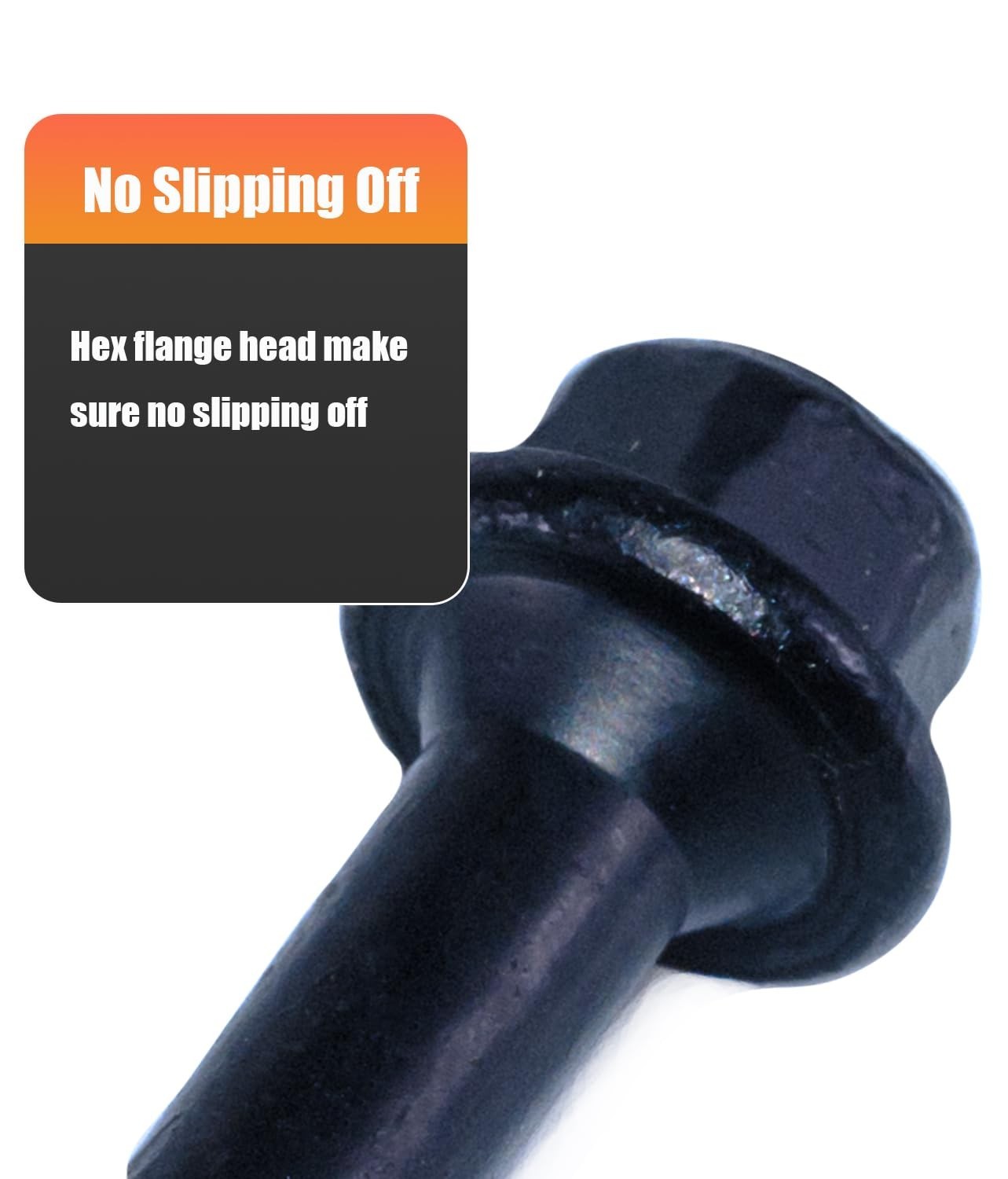 Structural Lag Screws 8 Inch, 50-Pack #14 X 8 Heavy Duty Black Timber Screws,