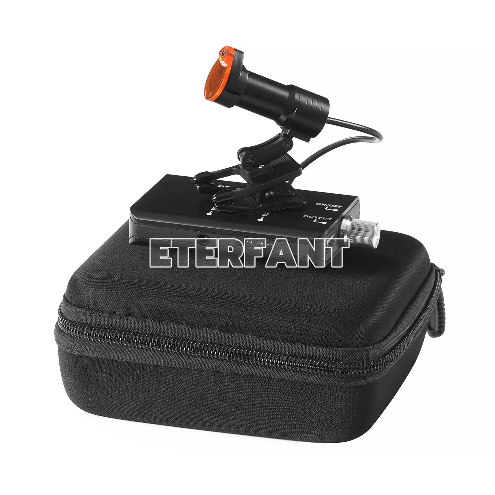 ETERFANT Dental 5W LED Headlight Lamp w/Filter Metal Clip for Binocular Loupe