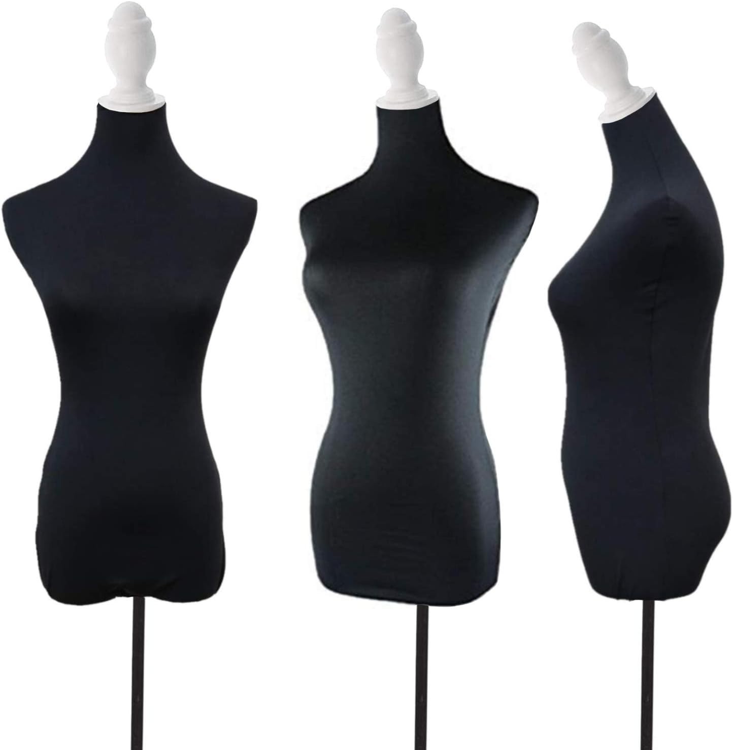Soft Stretchy Mannequin Cover – Elegant Black Fabric for Designers & Crafters