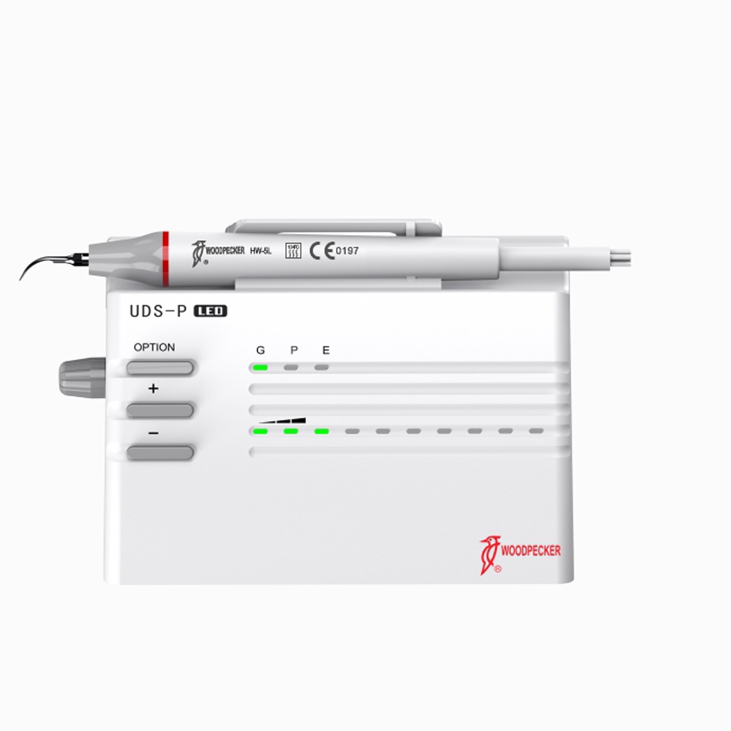 Original Woodpecker UDS-P LED Dental Ultrasonic Piezo Scaler Cavitron 6 Tips EMS
