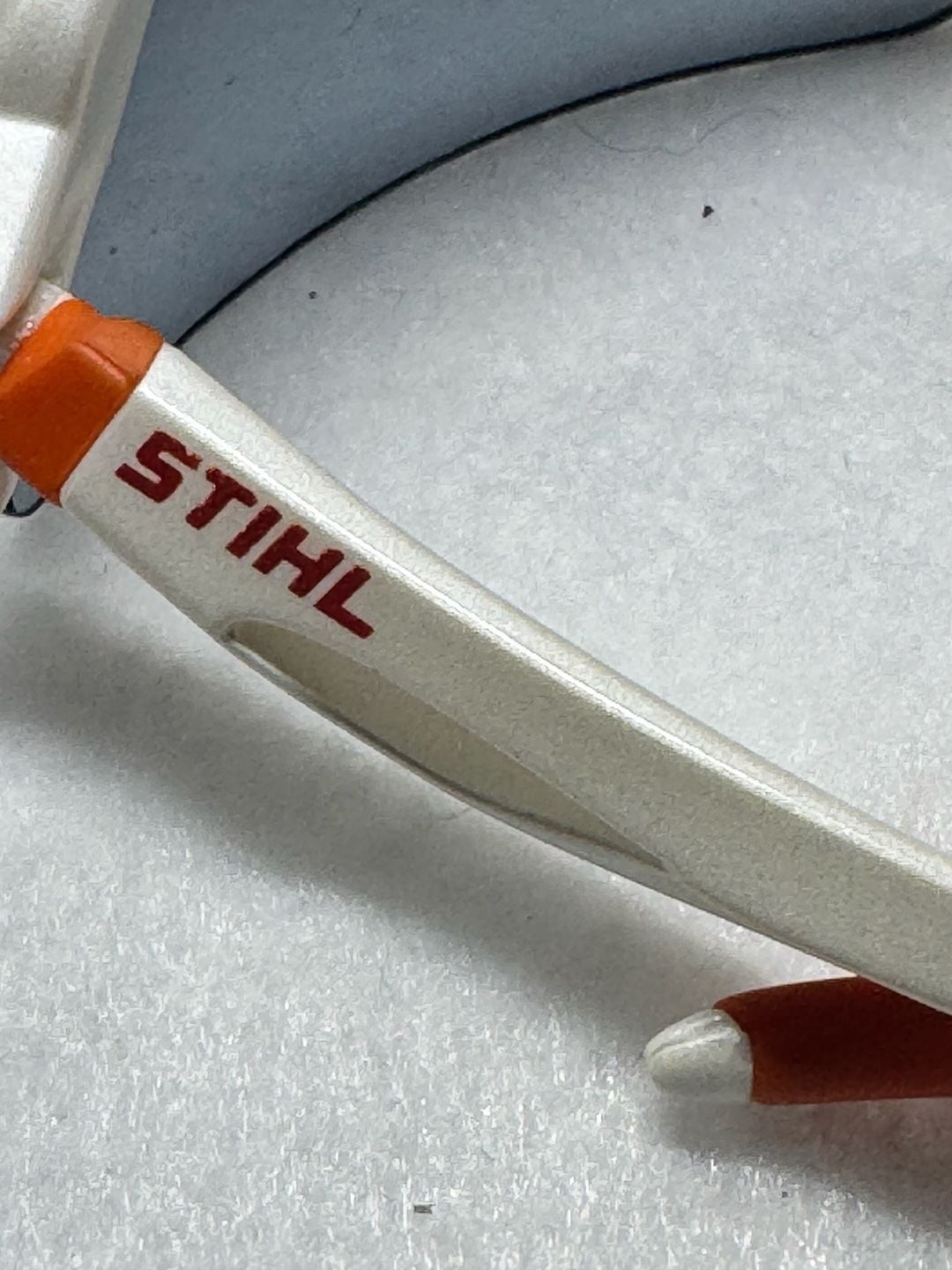 STIHL Sport Protective Safety Glasses with White Frame and Silver Mirror Lens