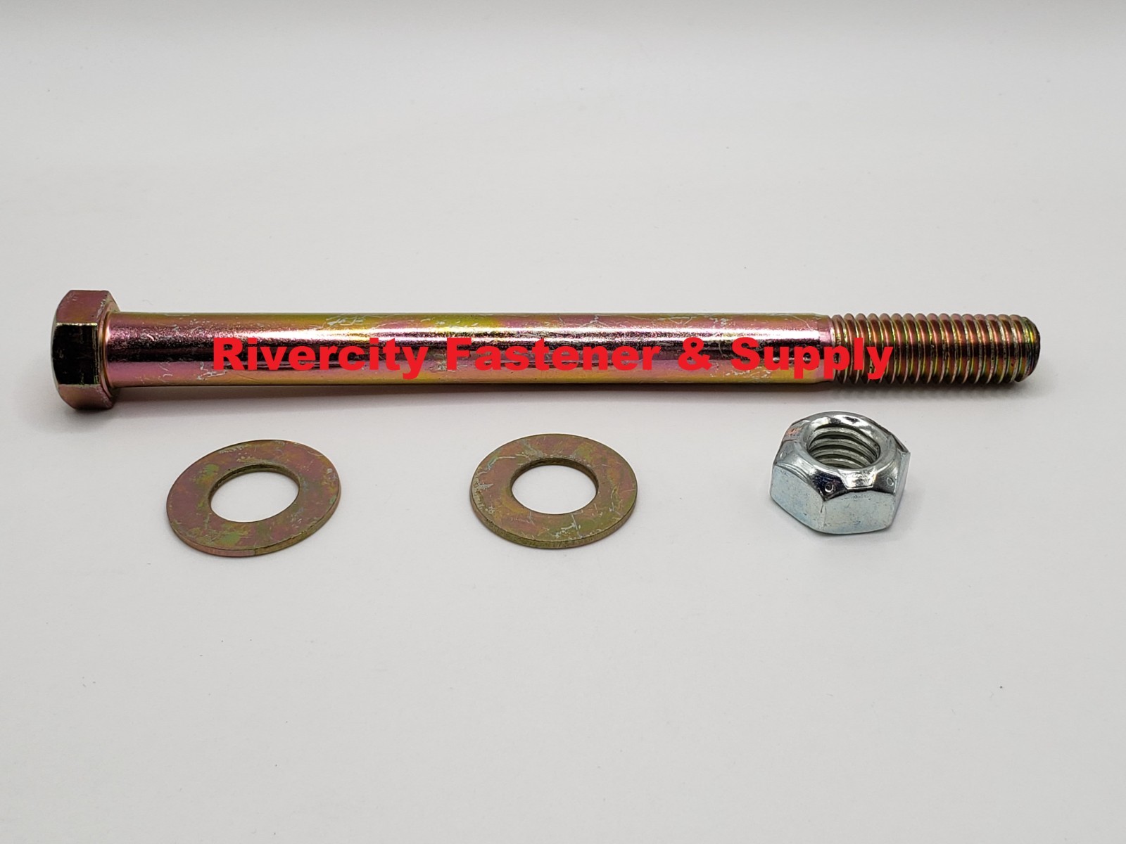 7/16-14 x 5-1/2 Hex Head Cap Screws 7/16-14 x 5.5 Grade 8 Bolts & Nuts & Washers