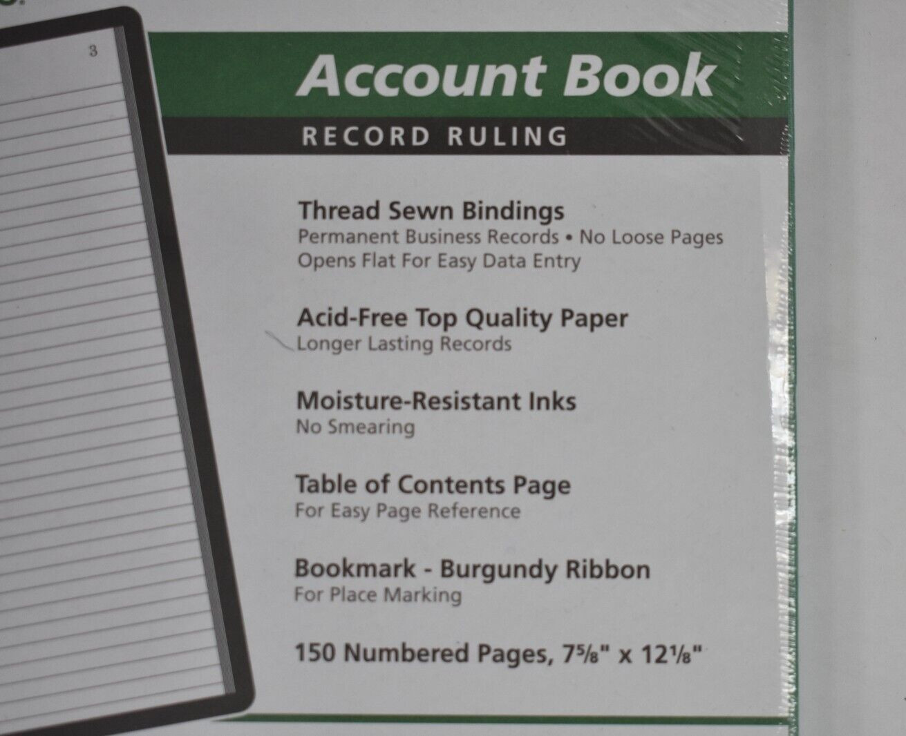 Boorum & Pease Account Book Record Ruling Thread Sewn Bindings 7-5/8″ x 12-1/8″
