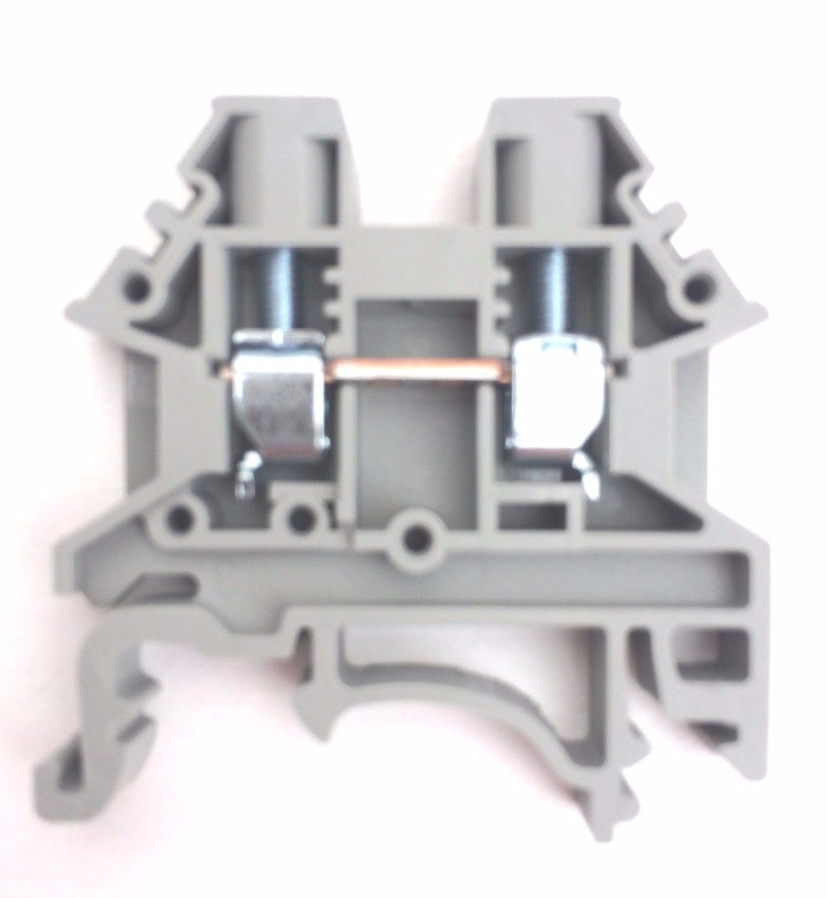 DIN Rail Terminal Blocks 10 Quantity DK4N Gray Grey Dinkle 10 AWG Gauge 30A 600V