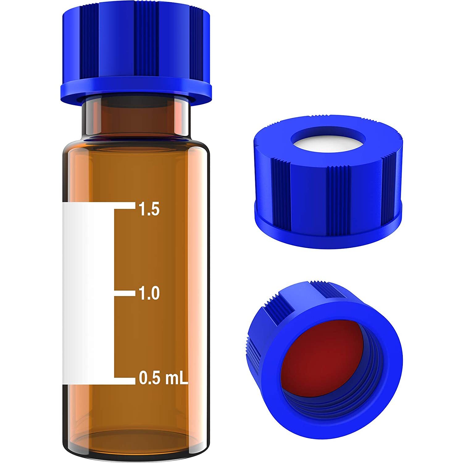 2000pcs 2mL Amber/Clear Vials Caps +0.22μm/0.45μm 13mm/25mm PTFE Syringe Filters
