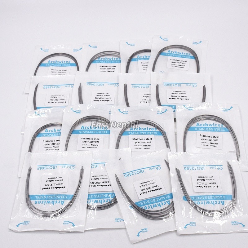 Dental Orthodontic Stainless Steel Rectangular Arch Wire Natural/Square/Ovoid