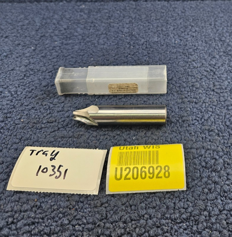 Hartland STE4142 15254-1-1 S.C. Radius Cutter, 4-Flute, 2.89″ OAL, 0.60″ Dia.