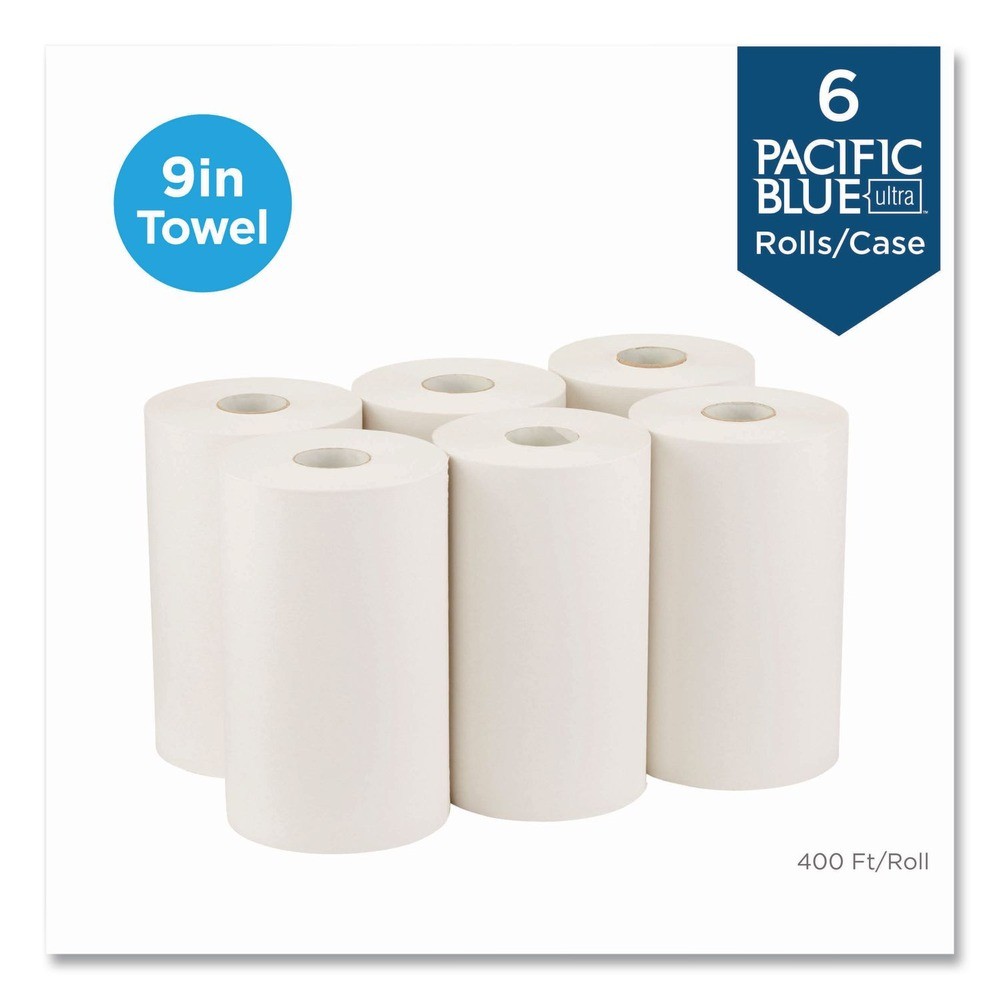 Georgia Pacific Professional 400′ x 9″ Nonperforated Paper Towels (6/CT) White