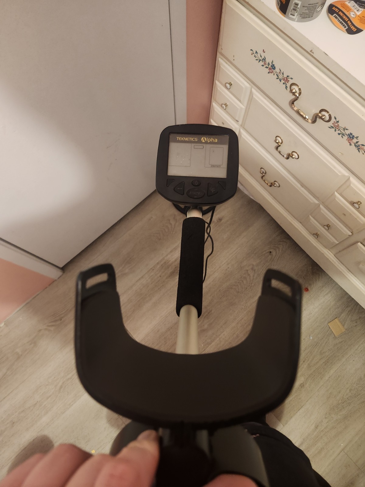 Teknetics Alpha Ground Search Metal Detector w/ LCD, Discrimination, Sensitivity