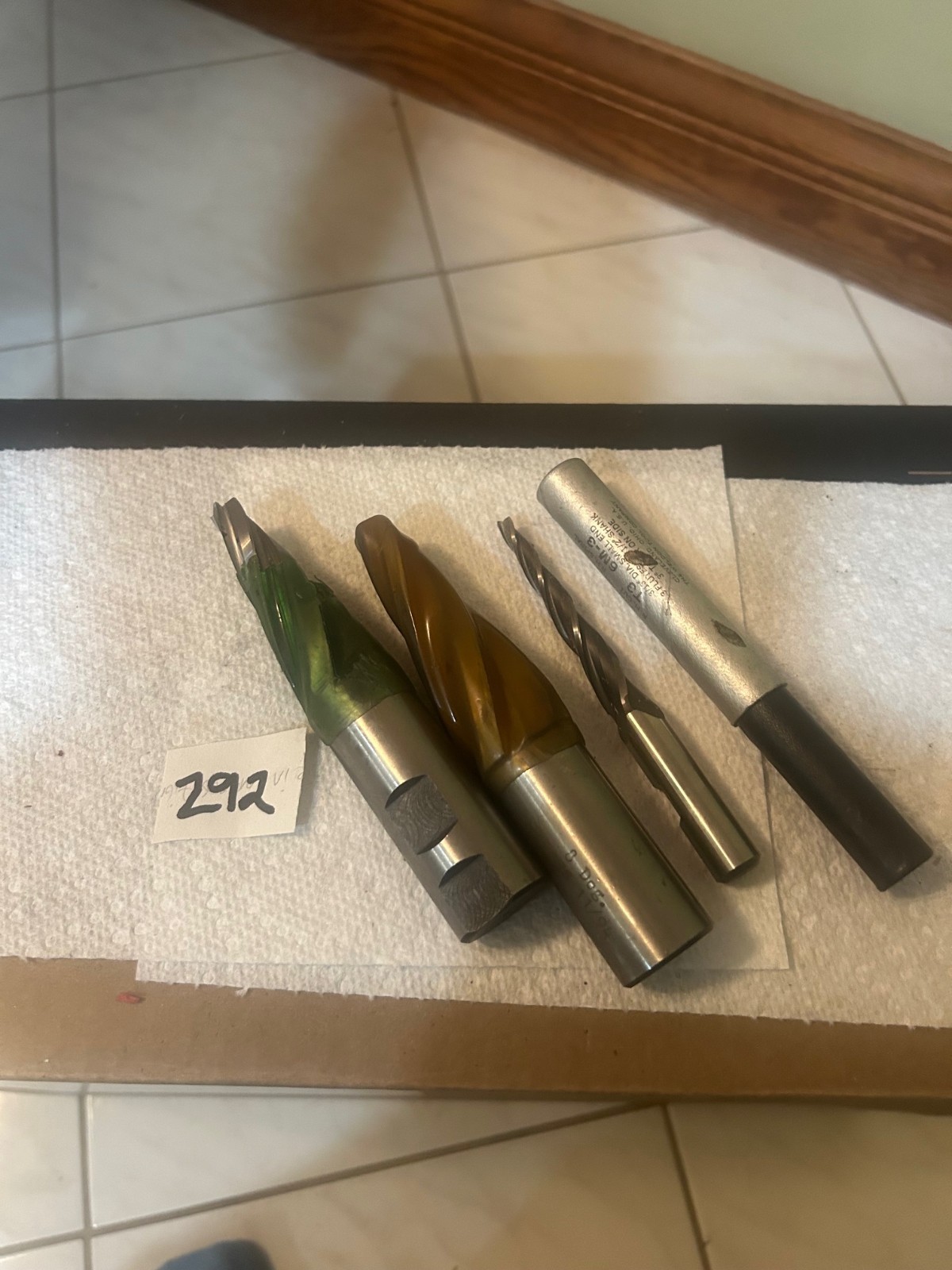 3 PIECES TAPERED END MILLS USED EXCELLENT CONDITION #292