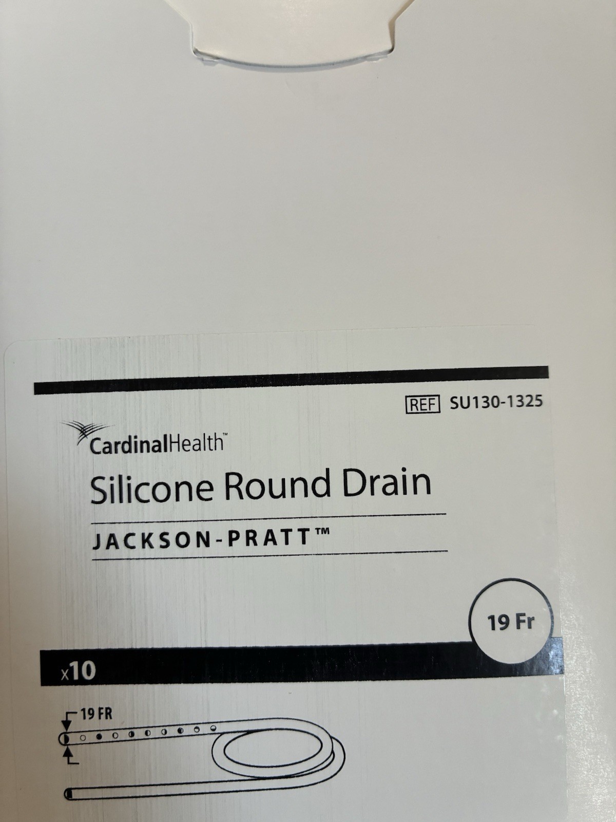 Cardinal Health Jackson-Pratt Silicon Round Drain SU130-1325 19F – Box of 10