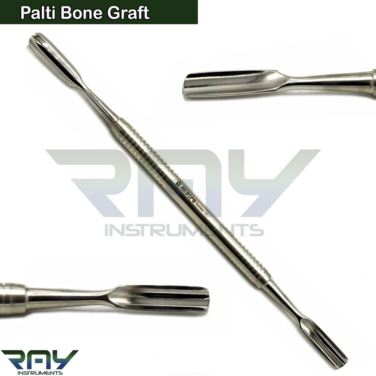 3 Pcs Dental Bone Grafting Tools Bone Scraper Hollow Palti Bone Compactor