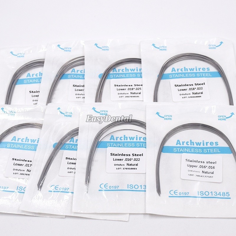 Dental Orthodontic Stainless Steel Rectangular Arch Wire Natural/Square/Ovoid