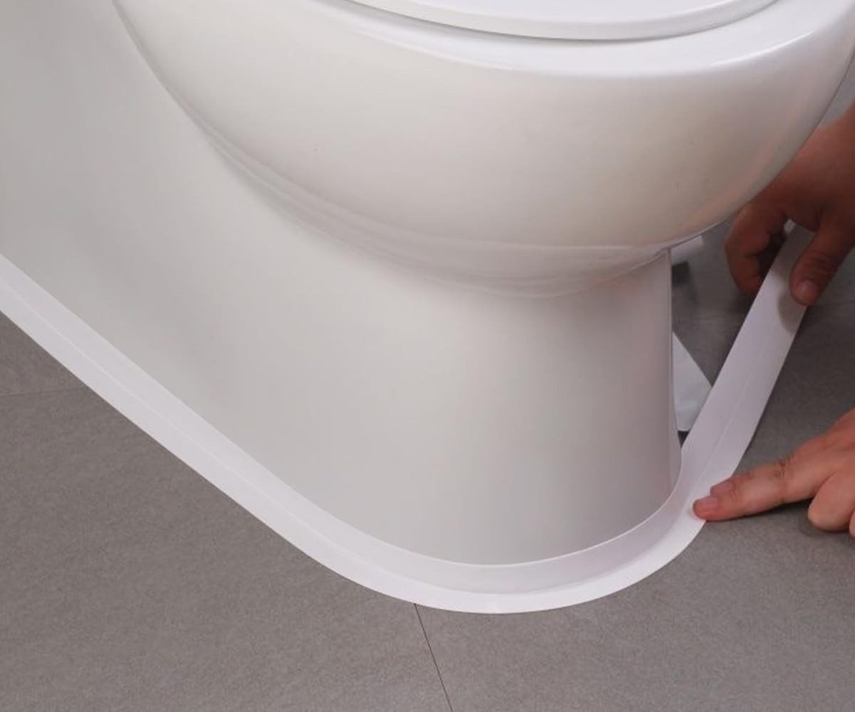 2 Rolls Caulk Tape Self Adhesive, Bathroom Waterproof White Caulking Sealant …