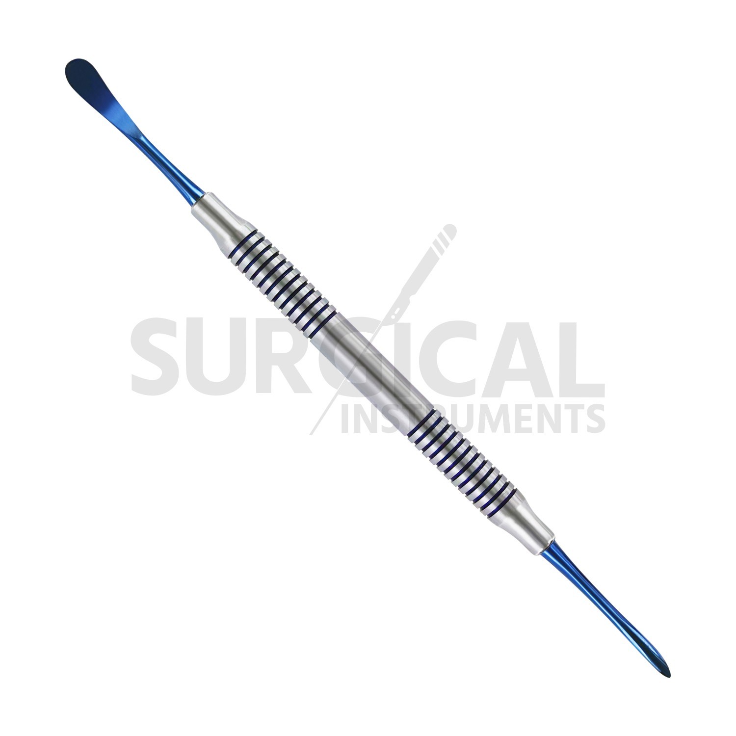 5 Pcs Molt Periosteal Elevator # 9 W/Blue Tips Dental Hollow Handle German Grade