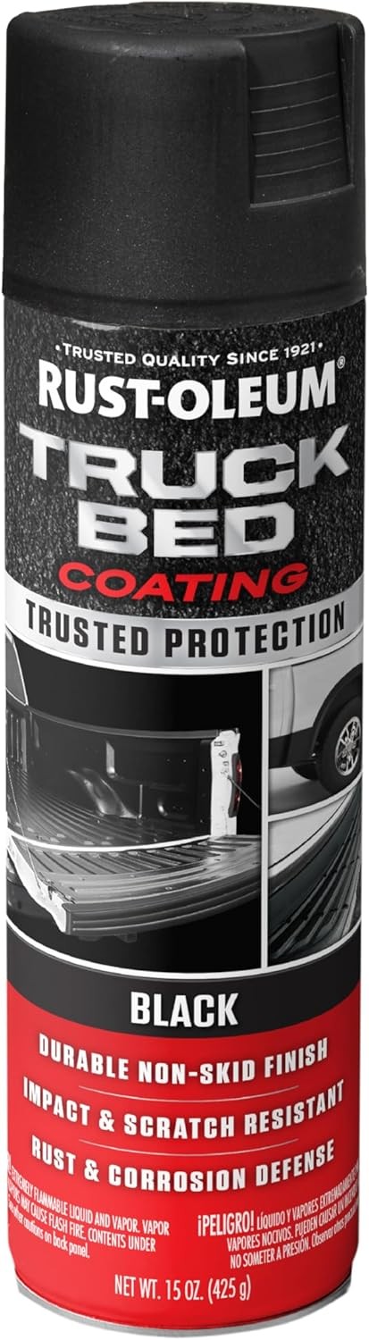 Black Automotive Truck Bed Liner Coating Spray Paint Trailer Floor Protector