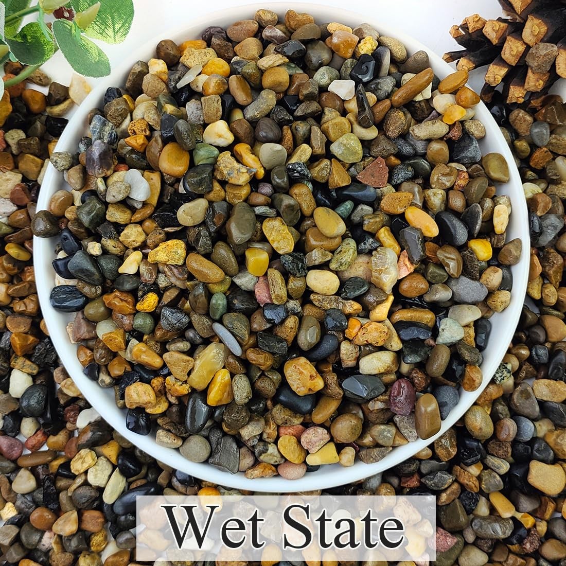 5lbs Aquarium Gravel, 1/4″ Fish Tank Gravel Natural River Rocks Succulent Cac…