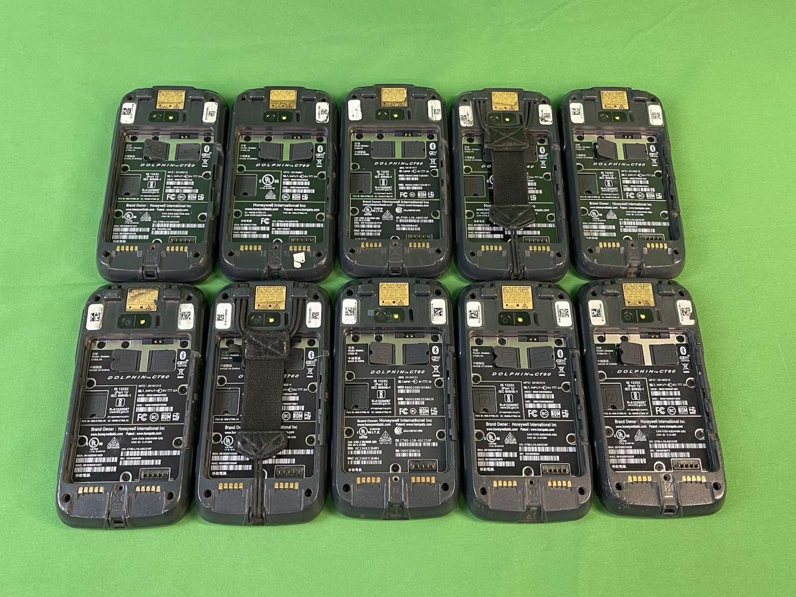 For Parts | (Lot of 10) Honeywell Dolphin CT60 CT60-L1N-ASC210F Mobile Scanners