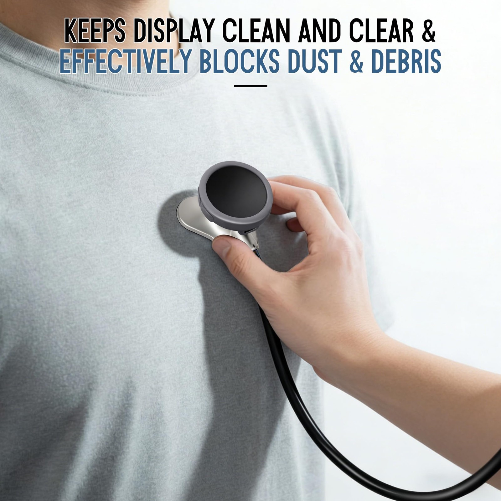 Stethoscope Protection Kit Compatible with EKO Core 500, 3 2.5D Tempered Glas…
