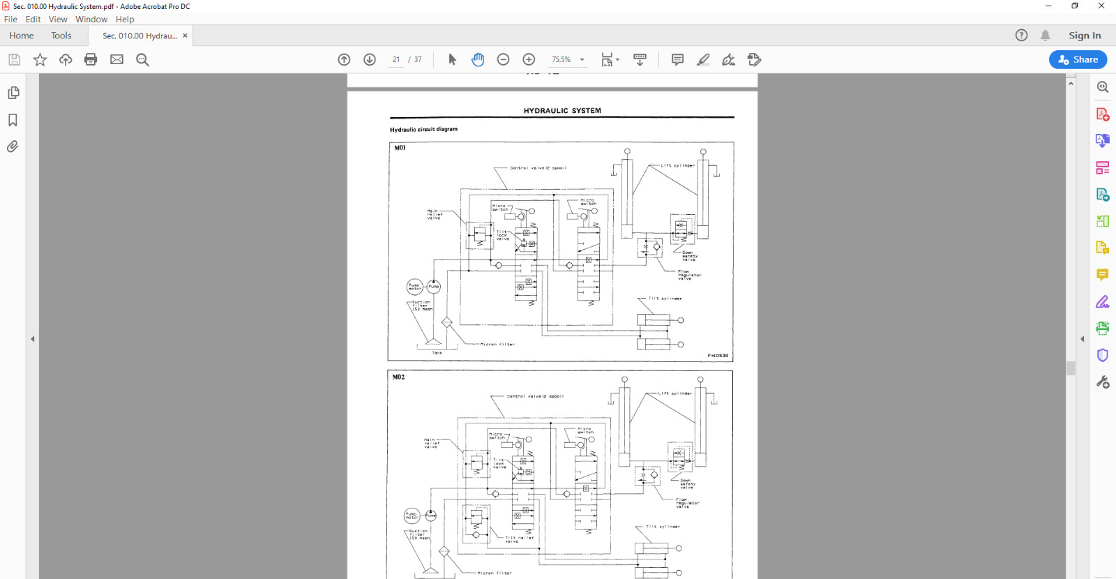 NISSAN FORKLIFT Service Manuals-Parts Manuals on a USB Flash Drive.