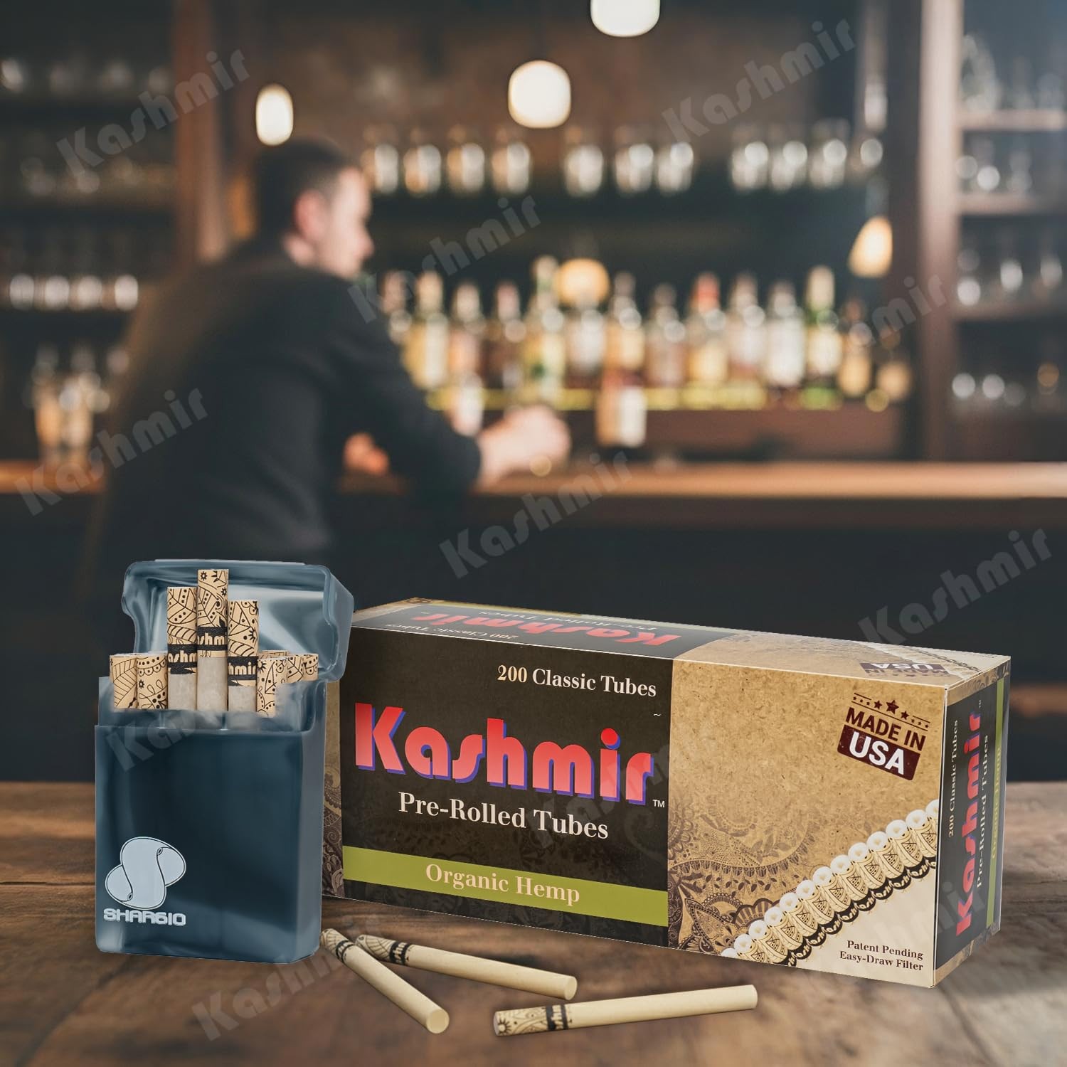 Kashmir Cigarette Tubes Organic Hmp Count 5 Boxes Of 200 Tubes Smooth Draw
