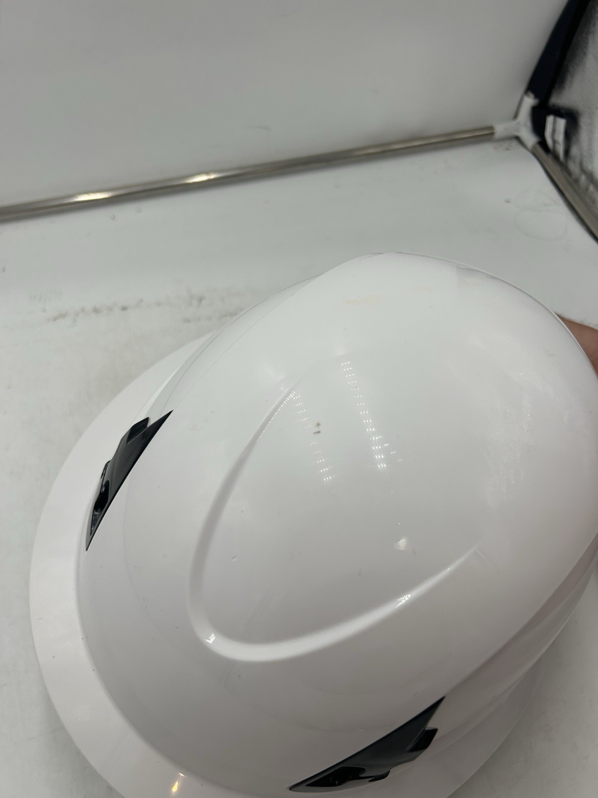 MALTA DYNAMICS Type 2 Full Brim Safety Helmet White Adjustable 54-63 Cm