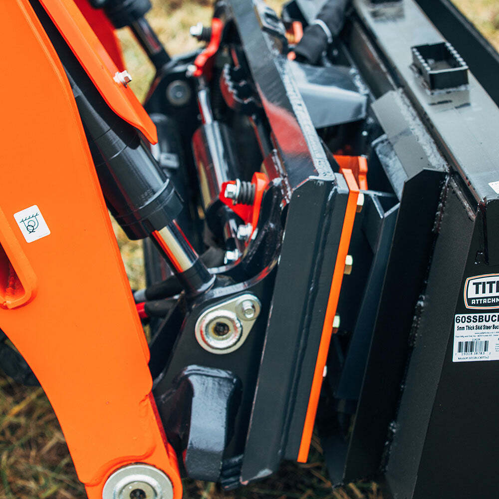 Titan Attachments Hydraulic Tilt Mount Plate for Skid Steers, 25 Degree Tilt