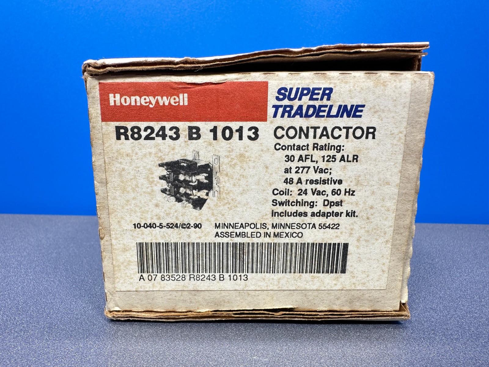 HONEYWELL R8243 B 1013 CONTACTOR SUPER TRADELINE 9031 R8243-B-1013