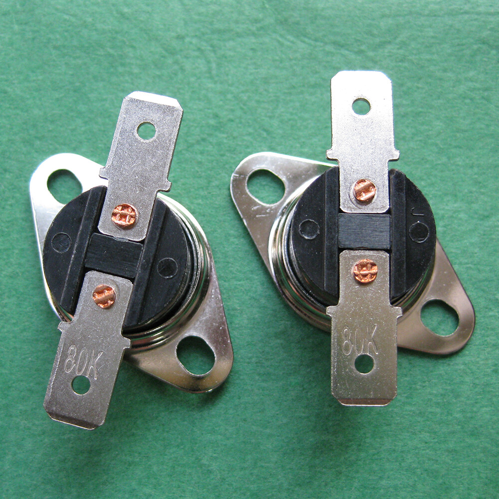 2pcs KSD301 80°C / 176°F Degree Celsius N.O. Temperature Switch Thermostat